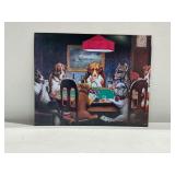 Dogs Playing Poker Metal Sign