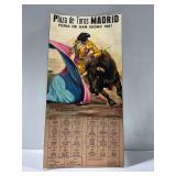 1987 Plaza de Toros Madrid Feria de San Isidro Poster/Calendar