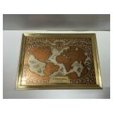 Hennessy Cognac World Map Framed Sign