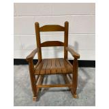 Child's Size Wooden Rocking Chair