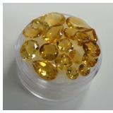 Citrine Faceted Gemstones....12.40 carats