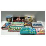 Vintage Board and Table Games Including The Game of Life and Uno Wild Tiles