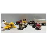 Tonka and Nylint Pressed Steel Toys with Airplane and Trucks