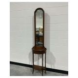 Wooden Hall Stand with Mirror and Drawer
