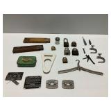 Vintage Tools, Padlocks, and Hardware