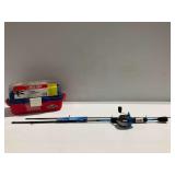 New Eagle Claw Tackle Kit with Shakespeare Navigator Rod and Reel