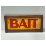 'BAIT' Wooden Framed Sign