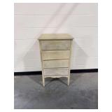 4-Drawer Painted Wooden Chest... Needs Knobs