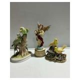 Decorative Bird and Angel Figurines