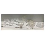 Pressed Glass Tableware and Decor... Stemware, Pitcher, Candle Holders, and More