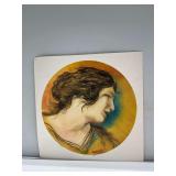 Signed William Verdult Print of Female Profile