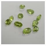 Faceted Green Peridot Loose Stones.....3.95 carats