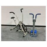 Fitness Equipment Lot Including Weslo Exercise Bike and Wagan Tech Stepper