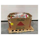 Pallet of Decorative Throw Pillows in Various Holiday Designs