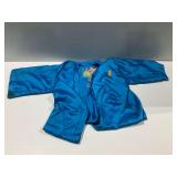 Blue Silk Embroidered Dragon Kimono Robe