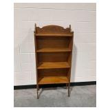 Arts and Crafts Style Wooden 4-Shelf Bookcase/Display Unit