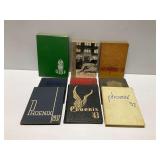 (9) Vintage School Yearbooks from Various Years Including Pre-WWII