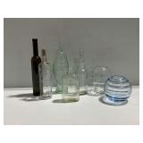 Vintage Glass Bottles and Art Glass Vessels