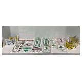 Safety Sign Lot with OSHA, Danger, and First Aid Designations