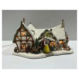 Disney Snow White Lighted Village Cottage Figurine...works