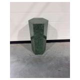 Green Marble Hexagonal Pedestal Stand