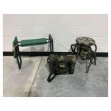 Garden Kneeler, Folding Stool, and Cooler Bag
