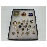Vintage Enamel and Metal Lapel Pins and Badges