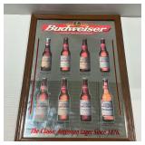 Budweiser Classic American Lager Framed Mirror