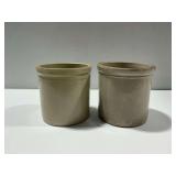 (2) Stoneware Crocks