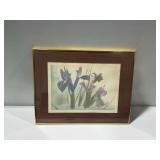 Framed Floral Print Signed by Artist
