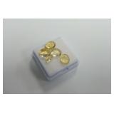 Lemon Quartz Cabochon Gemstones in Box....8.30 carats