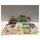Children's Books with Box of Writing Utensils