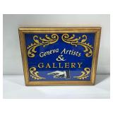 Framed Geneva Artists and Gallery Sign
