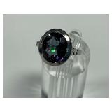 Sterling Silver Multi Color Quartz Ring...Size 9