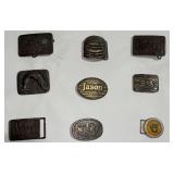 (9) Belt Buckles with Novelty and Pop Culture Themes