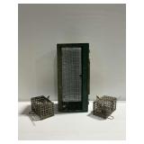 (2) Metal Rodent Traps and (1) Wooden Trap
