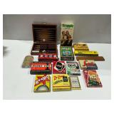 Board and Card Games: Backgammon Set, Poker Chips, and More