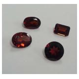 (4) Pyrope Garnet Gemstones.......4.35 carats