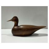 Carved Wooden Duck Signed F.W. Beier