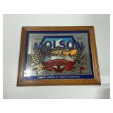Molson Beer Framed Mirror Sign