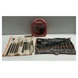 Buffalo File Set, Pro Wrench Set, and Multi Tool Set in Pink Hard Case