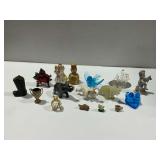 Animal and Other Ceramic, Glass, and Stone Figurines and Ornaments... Soaring Bluebird, Elephants, and More