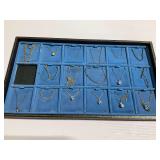 Jewelry Tray with Necklaces and Pendants