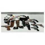 Toy Pistols with Holsters and Spurs