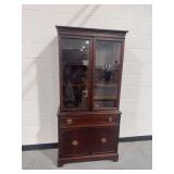 Mahogany China Cabinet with (2) Glass Doors
