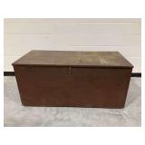 Wooden Storage Chest with Metal Hardware
