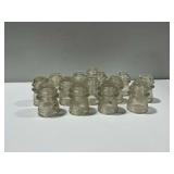 Group of Hemingray Clear Glass Utility Pole Insulators