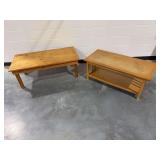 (2) Wooden Coffee Tables
