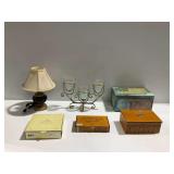 Home Decor and Tableware with Email de Limoges (Limoges Enameled Porcelain) Dessert Plates and Decorative Boxes