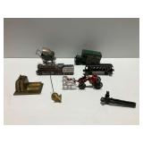 Cast Iron and Brass Collectible Items Including Toys